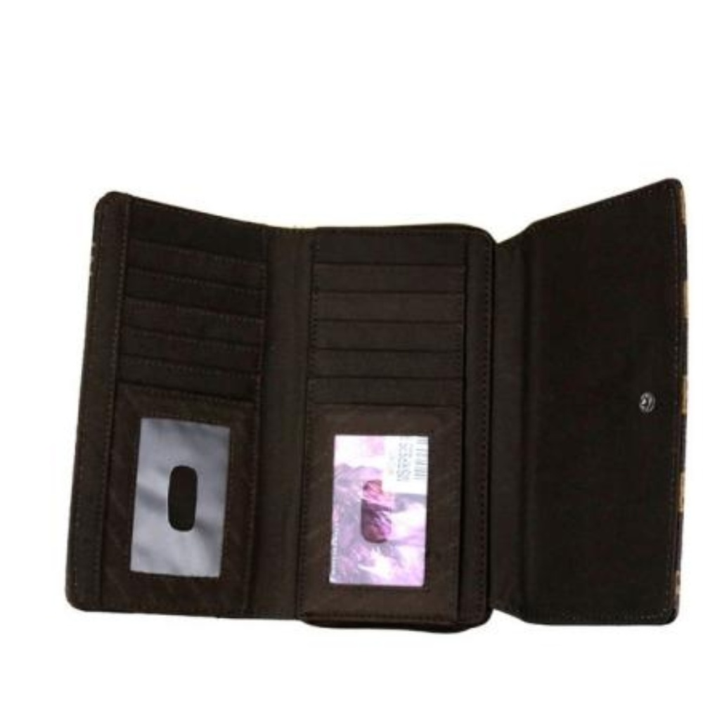 Montana West Signature Copper Studded Wallet - Picture 5 of 5